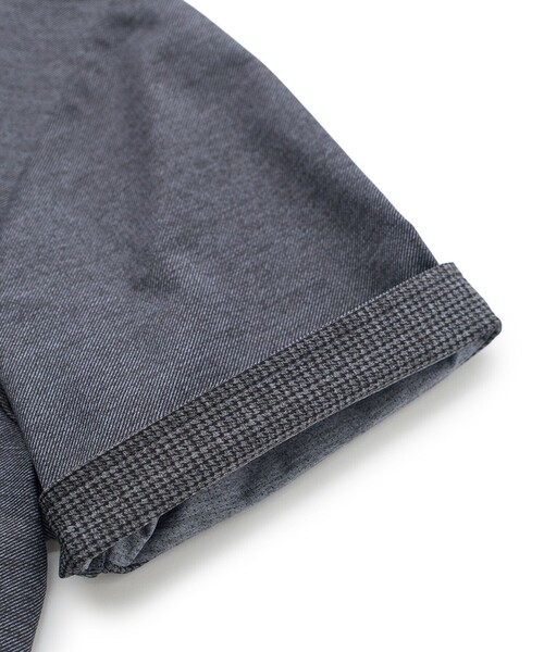 MEN'S BIGI(メンズビギ)の「ドットメッシュジャージカッタウェイポロシャツ<通気性、接触冷感>(ポロシャツ・メンズ・チャコールグレー/グレー/ネイビー・02/01/04/03)」の5枚目の写真