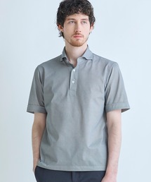 MEN'S BIGI | ドットメッシュジャージカッタウェイポロシャツ＜通気性、接触冷感＞(ポロシャツ)