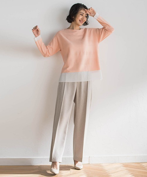 la.f…(ラエフ)の「リネンライクオックスパンツ(スラックス・レディース・ベージュ/ネイビー・9号/7号/11号)」の19枚目の写真