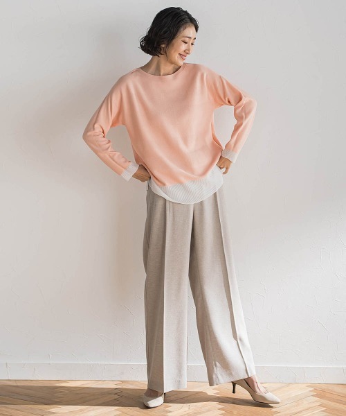 la.f…(ラエフ)の「リネンライクオックスパンツ(スラックス・レディース・ベージュ/ネイビー・9号/7号/11号)」の20枚目の写真