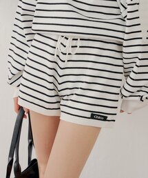 Chico | 【セットアップ対応】コンパクトボーダーショートパンツ(その他パンツ)