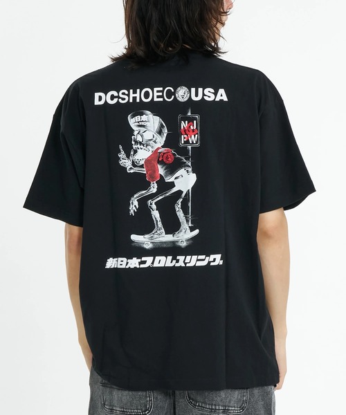 DC SHOES（ディーシーシューズ）の「【DC SHOES × 新日本プロレス】STRONG STYLE SKUL メンズ Tシャツ【2026年春夏モデル】/バックプリント半袖Tシャツ（Tシャツ/カットソー・メンズ・ブラック・MEDIUM/LARGE/X-LARGE）」の4枚目の写真