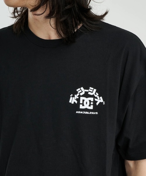 DC SHOES（ディーシーシューズ）の「【DC SHOES × 新日本プロレス】STRONG STYLE SKUL メンズ Tシャツ【2026年春夏モデル】/バックプリント半袖Tシャツ（Tシャツ/カットソー・メンズ・ブラック・MEDIUM/LARGE/X-LARGE）」の6枚目の写真