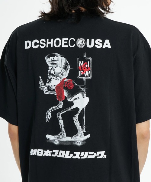 DC SHOES（ディーシーシューズ）の「【DC SHOES × 新日本プロレス】STRONG STYLE SKUL メンズ Tシャツ【2026年春夏モデル】/バックプリント半袖Tシャツ（Tシャツ/カットソー・メンズ・ブラック・MEDIUM/LARGE/X-LARGE）」の7枚目の写真