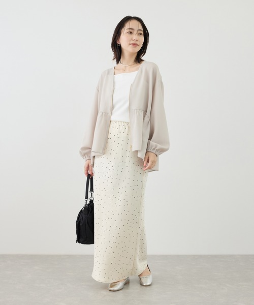 ROPE' PICNIC（ロペピクニック）の「細見えバイアスサテンドットスカート（スカート・レディース・ホワイト系その他5・FREE）」の18枚目の写真