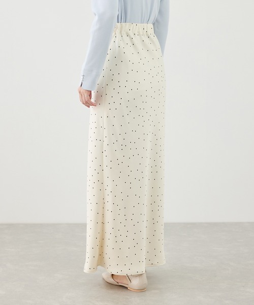 ROPE' PICNIC（ロペピクニック）の「細見えバイアスサテンドットスカート（スカート・レディース・ホワイト系その他5・FREE）」の5枚目の写真