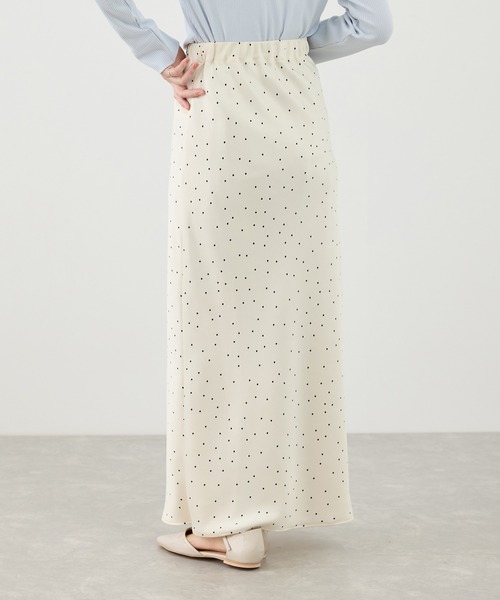 ROPE' PICNIC（ロペピクニック）の「細見えバイアスサテンドットスカート（スカート・レディース・ホワイト系その他5・FREE）」の6枚目の写真