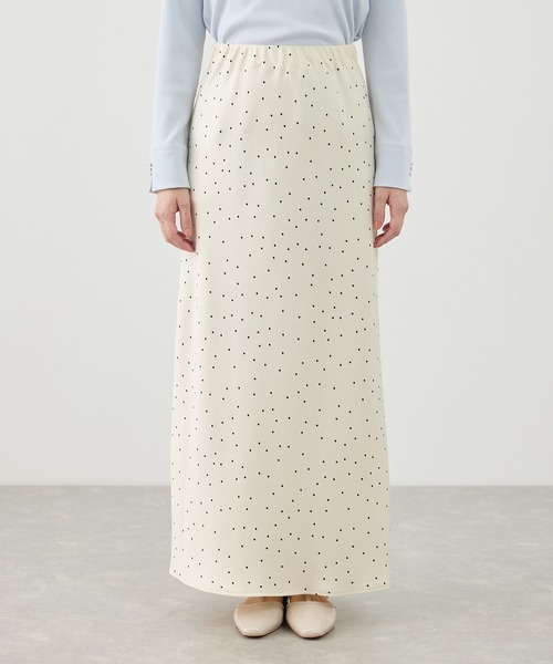 ROPE' PICNIC（ロペピクニック）の「細見えバイアスサテンドットスカート（スカート・レディース・ホワイト系その他5・FREE）」の8枚目の写真