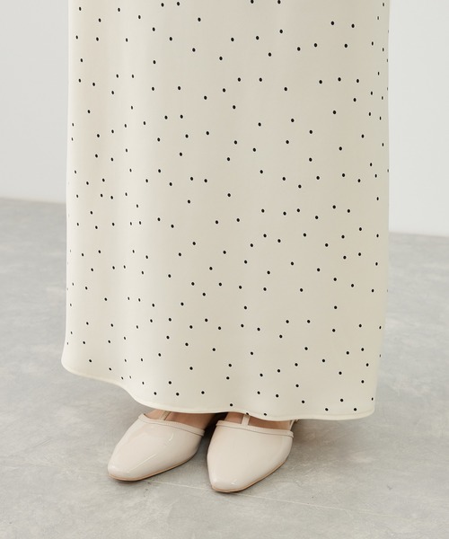 ROPE' PICNIC（ロペピクニック）の「細見えバイアスサテンドットスカート（スカート・レディース・ホワイト系その他5・FREE）」の12枚目の写真