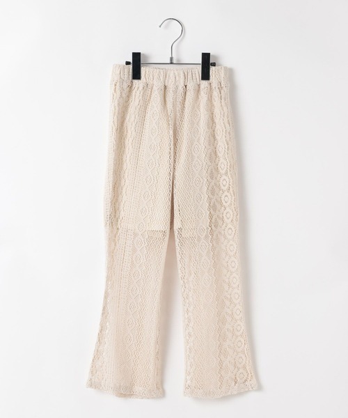 BAYFLOW（ベイフロー）の「[裏地付きで安心♪]レースフレアイージーパンツ(KIDS)（その他パンツ・キッズ・オフホワイト/ブラウン・140cm/130cm/120cm/110cm/150cm）」の13枚目の写真