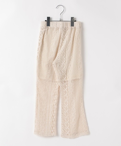 BAYFLOW（ベイフロー）の「[裏地付きで安心♪]レースフレアイージーパンツ(KIDS)（その他パンツ・キッズ・オフホワイト/ブラウン・140cm/130cm/120cm/110cm/150cm）」の14枚目の写真