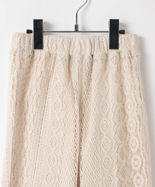 BAYFLOW（ベイフロー）の「[裏地付きで安心♪]レースフレアイージーパンツ(KIDS)（その他パンツ・キッズ・オフホワイト/ブラウン・140cm/130cm/120cm/110cm/150cm）」の15枚目の写真