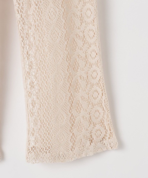 BAYFLOW（ベイフロー）の「[裏地付きで安心♪]レースフレアイージーパンツ(KIDS)（その他パンツ・キッズ・オフホワイト/ブラウン・140cm/130cm/120cm/110cm/150cm）」の16枚目の写真