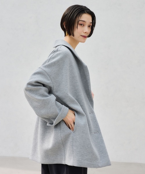 BARNYARDSTORM（バンヤードストーム）の「BARNYARDSTORM / ライトダンボールテーラージャケット【WEB限定】（テーラードジャケット・レディース・ブラック/グレー/ライトグレー・FREE）」の7枚目の写真