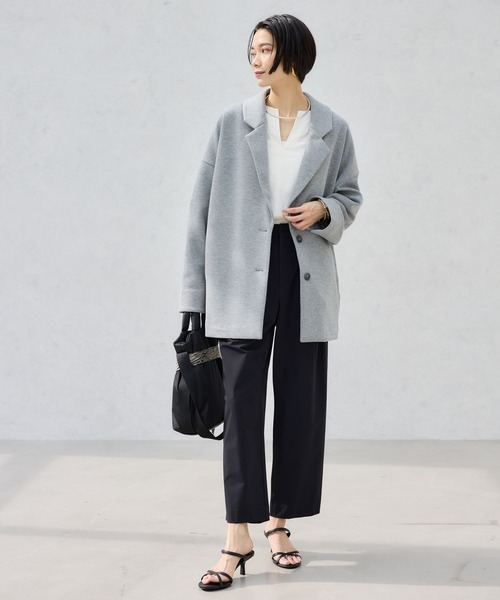 BARNYARDSTORM（バンヤードストーム）の「BARNYARDSTORM / ライトダンボールテーラージャケット【WEB限定】（テーラードジャケット・レディース・ブラック/グレー/ライトグレー・FREE）」の5枚目の写真