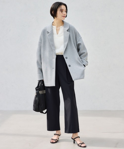 BARNYARDSTORM（バンヤードストーム）の「BARNYARDSTORM / ライトダンボールテーラージャケット【WEB限定】（テーラードジャケット・レディース・ブラック/グレー/ライトグレー・FREE）」の21枚目の写真