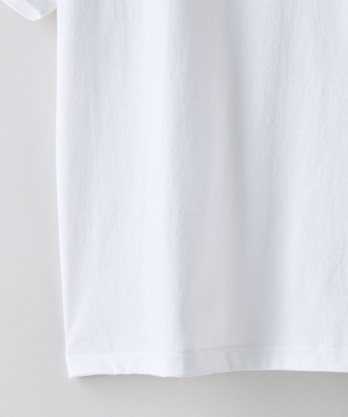 HANES(ヘインズ)の「【HANES/ヘインズ】【タグレス・丸胴】Hanes モックネック リラックスTシャツ アメリカ綿100% サステナブル ストレスフリー(Tシャツ/カットソー・メンズ・ホワイト/ブラック・X-LARGE/LARGE/MEDIUM/SMALL)」の7枚目の写真