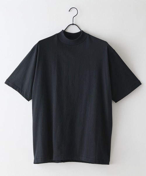 HANES(ヘインズ)の「【HANES/ヘインズ】【タグレス・丸胴】Hanes モックネック リラックスTシャツ アメリカ綿100% サステナブル ストレスフリー(Tシャツ/カットソー・メンズ・ホワイト/ブラック・X-LARGE/LARGE/MEDIUM/SMALL)」の9枚目の写真