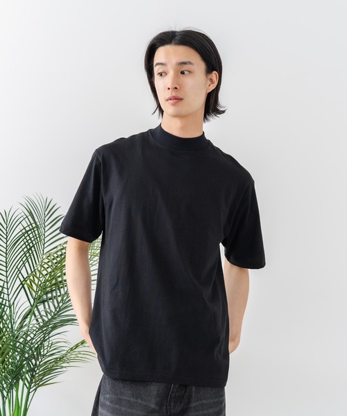 HANES(ヘインズ)の「【HANES/ヘインズ】【タグレス・丸胴】Hanes モックネック リラックスTシャツ アメリカ綿100% サステナブル ストレスフリー(Tシャツ/カットソー・メンズ・ホワイト/ブラック・X-LARGE/LARGE/MEDIUM/SMALL)」の16枚目の写真