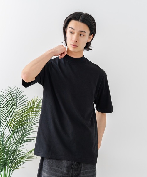 HANES(ヘインズ)の「【HANES/ヘインズ】【タグレス・丸胴】Hanes モックネック リラックスTシャツ アメリカ綿100% サステナブル ストレスフリー(Tシャツ/カットソー・メンズ・ホワイト/ブラック・X-LARGE/LARGE/MEDIUM/SMALL)」の17枚目の写真