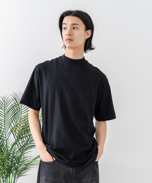 HANES(ヘインズ)の「【HANES/ヘインズ】【タグレス・丸胴】Hanes モックネック リラックスTシャツ アメリカ綿100% サステナブル ストレスフリー(Tシャツ/カットソー・メンズ・ホワイト/ブラック・X-LARGE/LARGE/MEDIUM/SMALL)」の19枚目の写真
