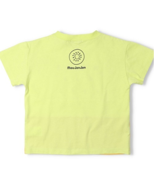 Moujonjon（ムージョンジョン）の「スイカ・キウイ切替半袖Tシャツ（Tシャツ/カットソー・キッズ・グリーン/レッド・90/130/110/140/120/100/80）」の4枚目の写真