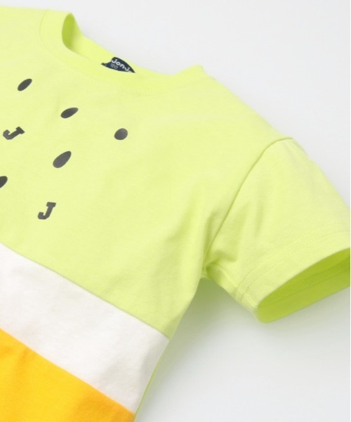 Moujonjon（ムージョンジョン）の「スイカ・キウイ切替半袖Tシャツ（Tシャツ/カットソー・キッズ・グリーン/レッド・90/130/110/140/120/100/80）」の5枚目の写真