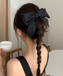 almo（アルモ）の「【Bls】【ZA】【Bling Leads】クラシカルリボンバレッタ(BL)（その他ヘアアクセサリー）」
