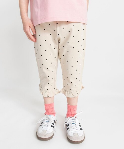 BRANSHES(ブランシェス)の「【ブランシェスmini】カット7分丈パンツ(その他パンツ・キッズ・サックスブルー/チャコールグレー/ピンク/ラベンダー/ベージュ・130/100/90/120/80/110)」の1枚目の写真