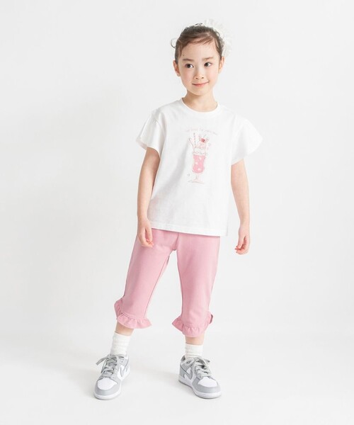 BRANSHES(ブランシェス)の「【ブランシェスmini】カット7分丈パンツ(その他パンツ・キッズ・サックスブルー/チャコールグレー/ピンク/ラベンダー/ベージュ・130/100/90/120/80/110)」の6枚目の写真