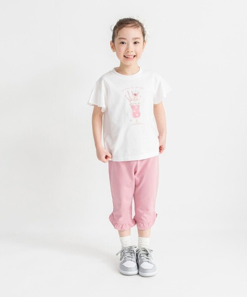 BRANSHES(ブランシェス)の「【ブランシェスmini】カット7分丈パンツ(その他パンツ・キッズ・サックスブルー/チャコールグレー/ピンク/ラベンダー/ベージュ・130/100/90/120/80/110)」の7枚目の写真
