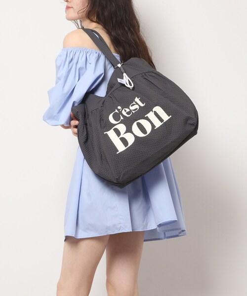 Ober Tashe（オーバータッシェ）の「【新生活・新学期】チャーム付きビッグトート（トートバッグ・レディース・アイボリー/イエロー/グリーン/グレー・FREE）」の8枚目の写真