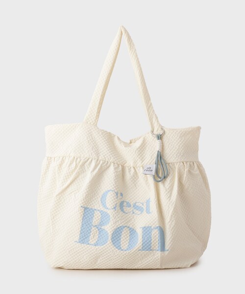 Ober Tashe（オーバータッシェ）の「【新生活・新学期】チャーム付きビッグトート（トートバッグ・レディース・アイボリー/イエロー/グリーン/グレー・FREE）」の17枚目の写真