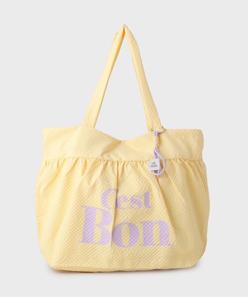 Ober Tashe（オーバータッシェ）の「【新生活・新学期】チャーム付きビッグトート（トートバッグ・レディース・アイボリー/イエロー/グリーン/グレー・FREE）」の19枚目の写真