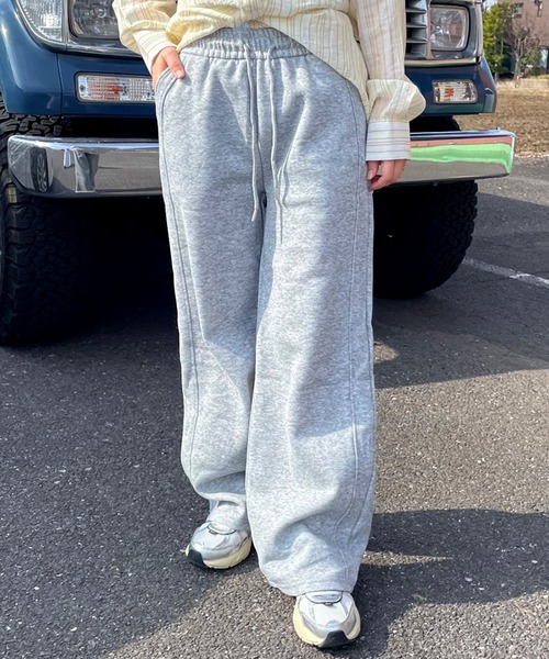 CRB(シーアールビー)の「サイドラインスェットパンツ(その他パンツ・レディース・ブラック/オートミール/グレー・F)」の10枚目の写真