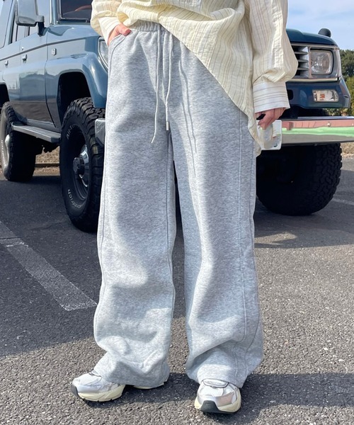 CRB(シーアールビー)の「サイドラインスェットパンツ(その他パンツ・レディース・ブラック/オートミール/グレー・F)」の12枚目の写真