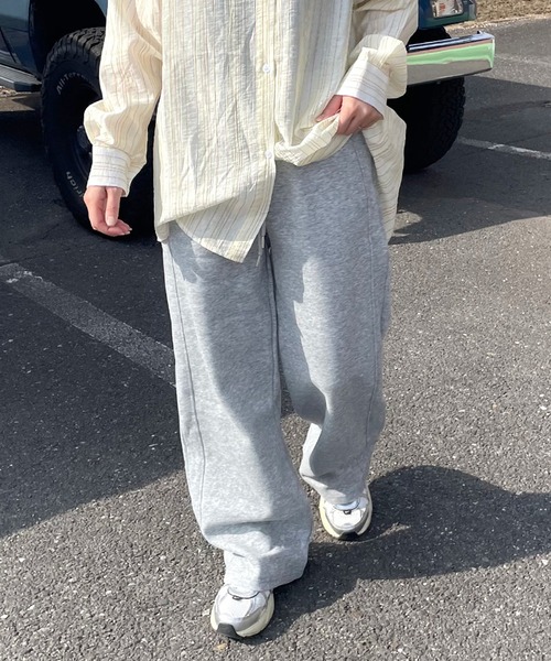 CRB(シーアールビー)の「サイドラインスェットパンツ(その他パンツ・レディース・ブラック/オートミール/グレー・F)」の13枚目の写真