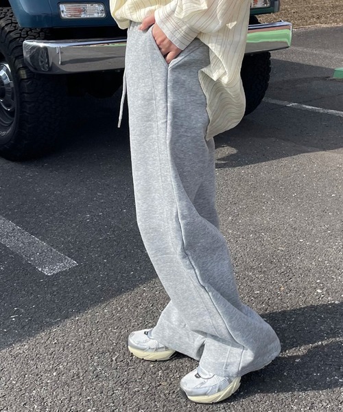 CRB(シーアールビー)の「サイドラインスェットパンツ(その他パンツ・レディース・ブラック/オートミール/グレー・F)」の15枚目の写真