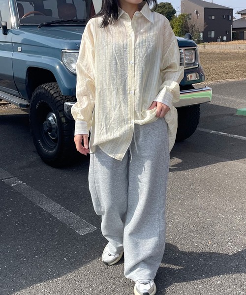 CRB(シーアールビー)の「サイドラインスェットパンツ(その他パンツ・レディース・ブラック/オートミール/グレー・F)」の17枚目の写真