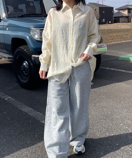 CRB(シーアールビー)の「サイドラインスェットパンツ(その他パンツ・レディース・ブラック/オートミール/グレー・F)」の18枚目の写真