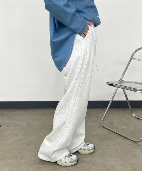 CRB(シーアールビー)の「サイドラインスェットパンツ(その他パンツ・レディース・ブラック/オートミール/グレー・F)」の7枚目の写真