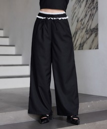 one after another NICE CLAUP（ワンアフターアナザーナイスクラップ）の「【Black Ribbon Collection】スラックスパンツ（スラックス）」