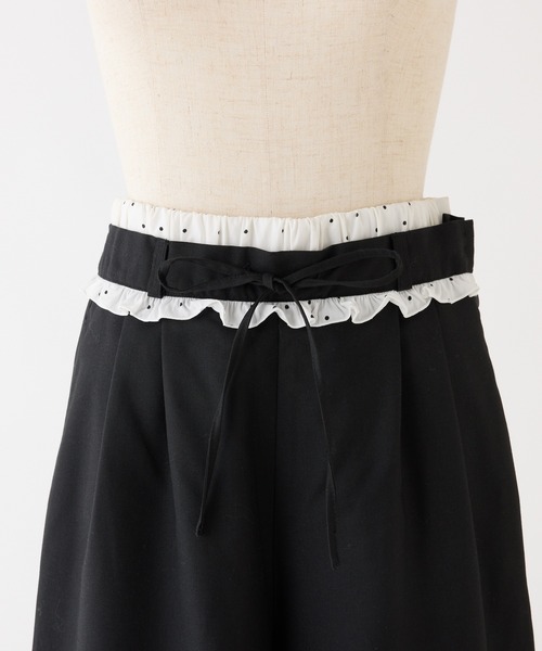 one after another NICE CLAUP（ワンアフターアナザーナイスクラップ）の「【Black Ribbon Collection】スラックスパンツ（スラックス・レディース・ブラック/グレー・SMALL/MEDIUM）」の4枚目の写真