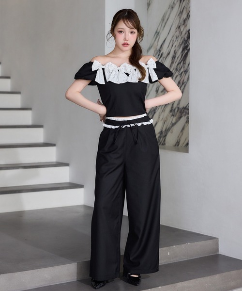 one after another NICE CLAUP(ワンアフターアナザーナイスクラップ)の「【Black Ribbon Collection】スラックスパンツ(スラックス・レディース・ブラック/グレー・SMALL/MEDIUM)」の18枚目の写真