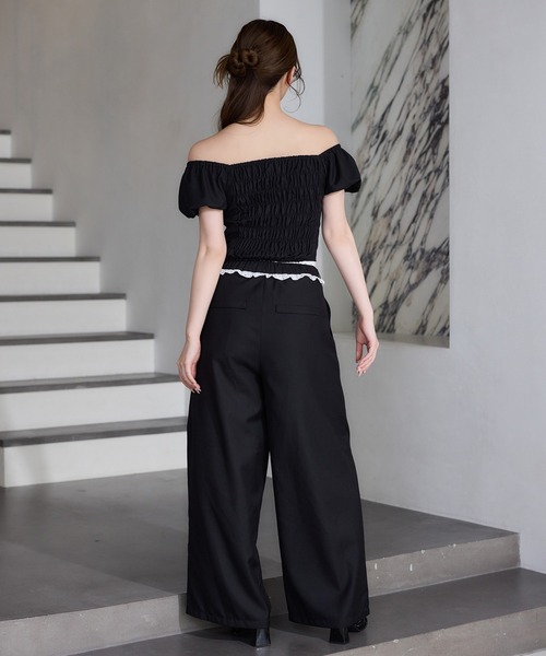 one after another NICE CLAUP(ワンアフターアナザーナイスクラップ)の「【Black Ribbon Collection】スラックスパンツ(スラックス・レディース・ブラック/グレー・SMALL/MEDIUM)」の14枚目の写真