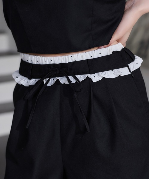 one after another NICE CLAUP(ワンアフターアナザーナイスクラップ)の「【Black Ribbon Collection】スラックスパンツ(スラックス・レディース・ブラック/グレー・SMALL/MEDIUM)」の15枚目の写真