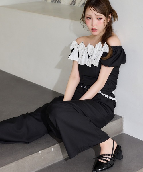 one after another NICE CLAUP(ワンアフターアナザーナイスクラップ)の「【Black Ribbon Collection】スラックスパンツ(スラックス・レディース・ブラック/グレー・SMALL/MEDIUM)」の16枚目の写真