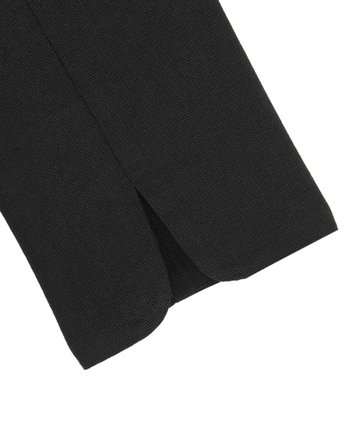 TOKYO SHIRTS（トウキョウシャツ）の「カラミ織 ジャケット 七分袖（テーラードジャケット・レディース・ベージュ/ブラック・M/L/LL）」の12枚目の写真