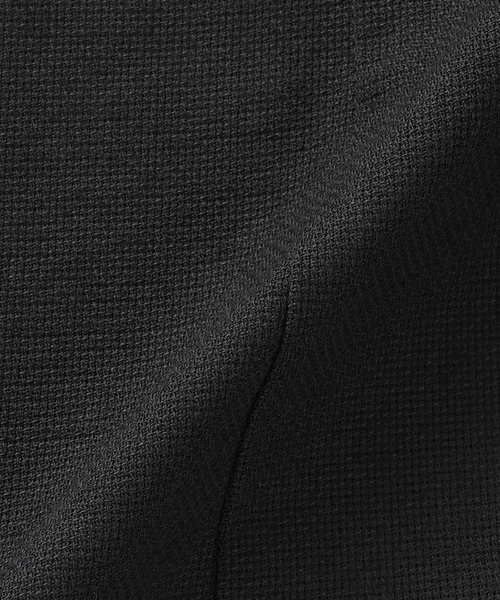 TOKYO SHIRTS（トウキョウシャツ）の「カラミ織 ジャケット 七分袖（テーラードジャケット・レディース・ベージュ/ブラック・M/L/LL）」の11枚目の写真
