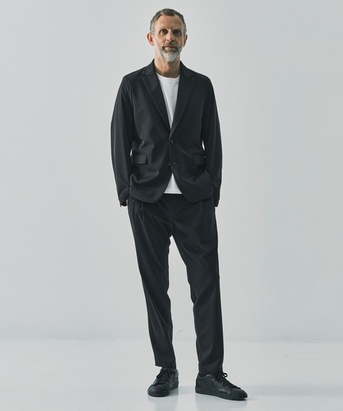THE TOKYO(ザトウキョウ)の「【THE TOKYO/ザトウキョウ】Light Matte Stretch Jersey Easy Tapered Pants(スラックス・メンズ・ダークブラウン/ブラック・44/48/46)」の6枚目の写真